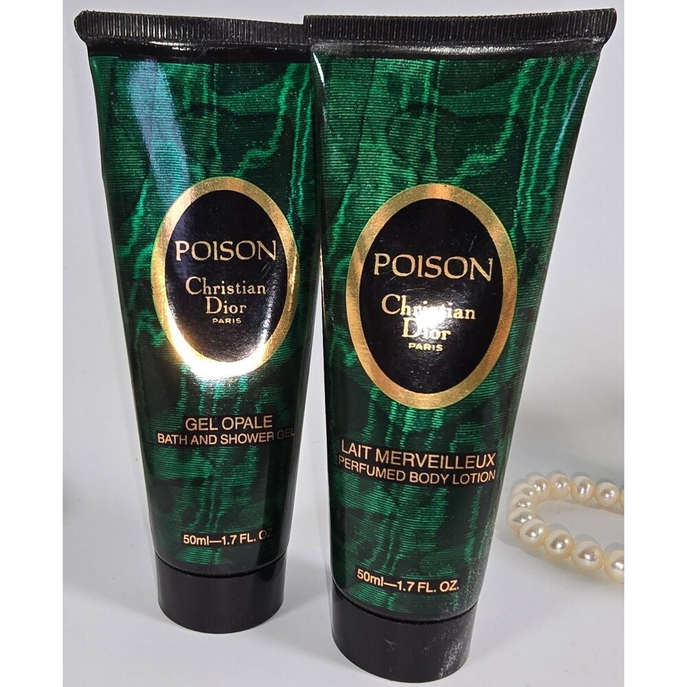 Rare Christian Dior Poison Body Lotion and Shower Gel - Discontinued Formula